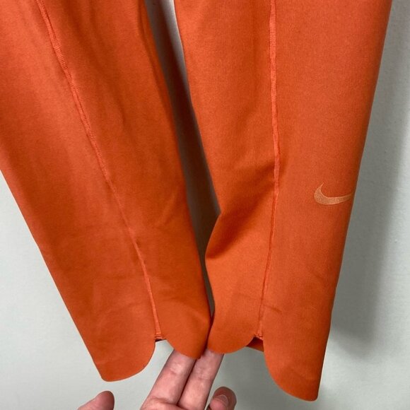 Nike One Luxe Icon Clash High Rise Orange Leggings Crop Size Small 2021 Athletic - Picture 8 of 16